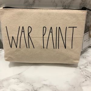 Rae Dunn War Paint Cosmetics Bag